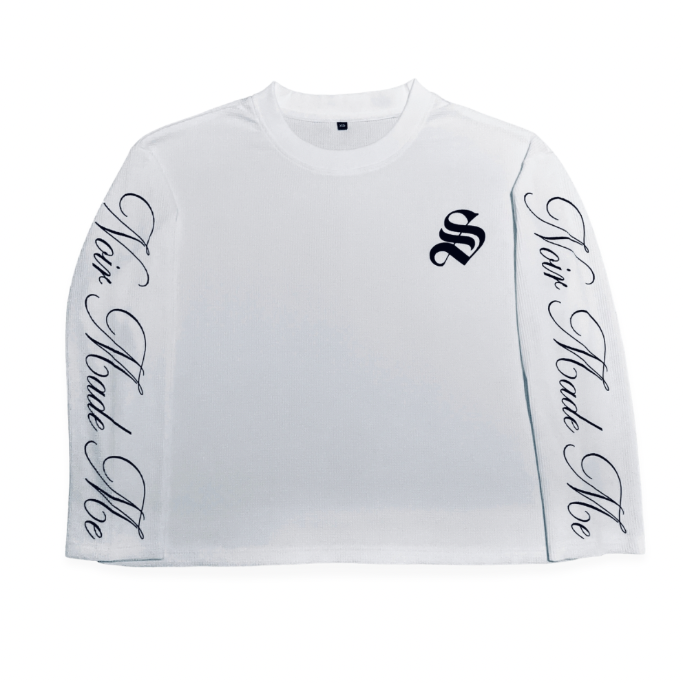 'NOIR MADE ME' waffle thermal - WHITE