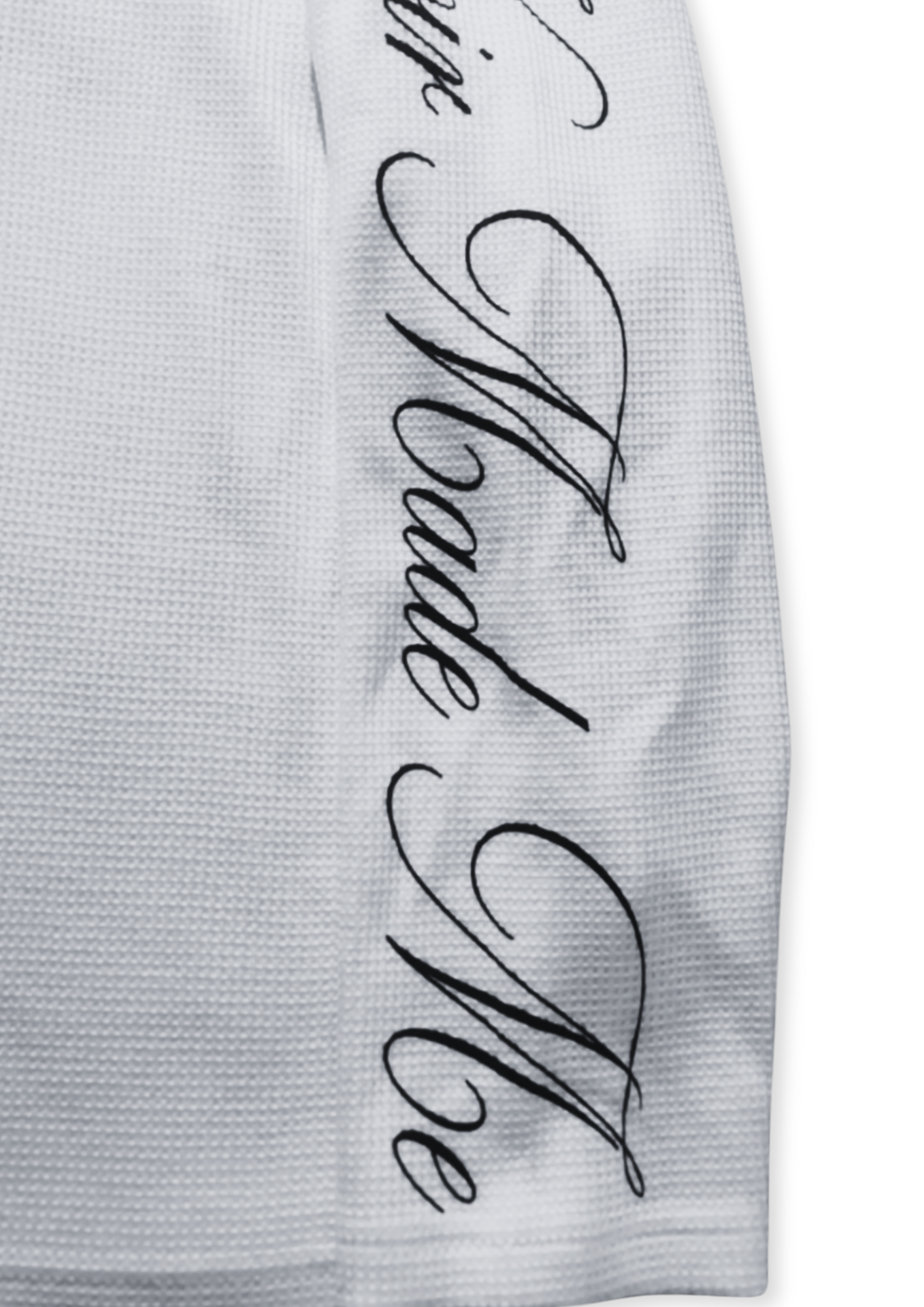 'NOIR MADE ME' waffle thermal - WHITE